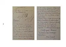 Estampe Quimperlé, lettre facturation à la Chalcographie ( St Malo le 3 juillet 1919))