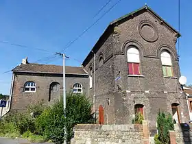 Fosse Mathilde des mines d'Anzin, et sa rampe d'accès.