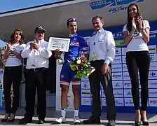 Nacer Bouhanni et son prix du meilleur jeune.