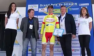 Jonathan Dufrasne et son prix de la combativité.