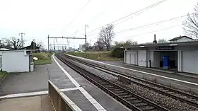 Vue d'ensemble de la gare de Denges-Echandens.