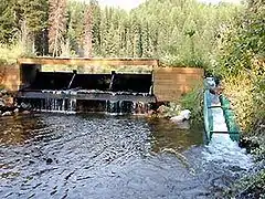 Barrage sur la rivière Salmon (Montana), États-Unis.