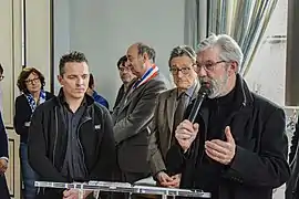 Discours de Jean-Marie Doerler sur le parcours comme cycliste de Denis Flahaut