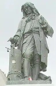 Monument à Denis Papin (1880, détail), Blois.