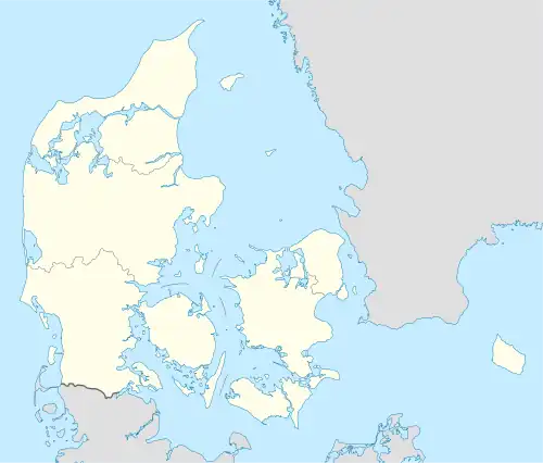 Localisation sur la carte du Danemark