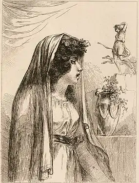 Emma Hamilton dans la rôle de Diane