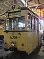 Voiture N° 6301 du tramway de Berlin conservée au musée (2012)