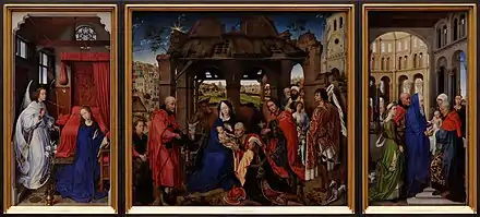 L’Adoration des Mages, Van der Weyden.