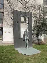 Statue de Gyula Derkovits à Szombathely (1977).