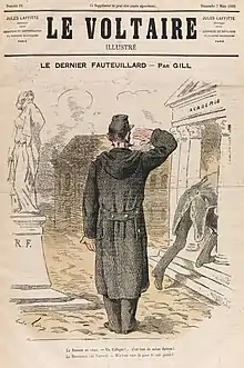 Caricature en 1880.