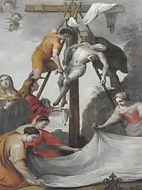 La Descente de croix, huile sur toile, 384 × 295 cm, Cathédrale Notre-Dame-de-l'Assomption, Luçon (Vendée)