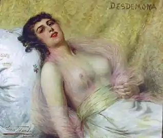 Desdemona, Portrait de Desdémone (Othello).