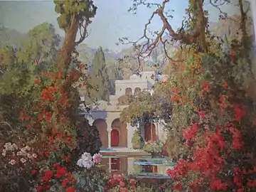 Jardin d'Alger, coll. part HST 73x100.