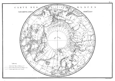 pl. 2 : Carte des glaces circumpolaires boréales.