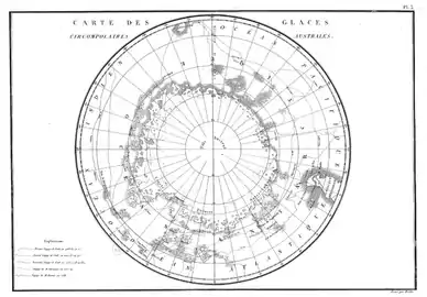 pl. 3 : Carte des glaces circumpolaires australes.