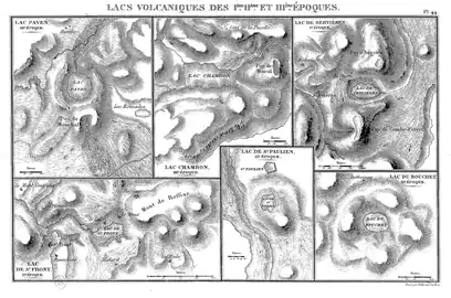 Lacs volcaniques des Ie, IIe et IIIe époques (Auvergne, pl. 44).