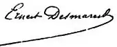 signature d'Ernest Desmarest