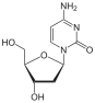 structure chimique de la désoxycytidine monophosphate