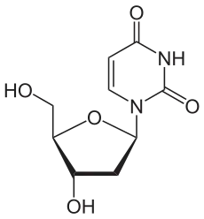 structure chimique de la désoxyuridine