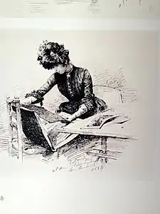 Prouvé - Dessin de Juana (1884).