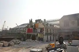 Destruction du buffet de la gare d'Austerlitz, mars 2012.