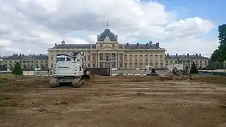 Le 9 juin 2020, l’emplacement du mur après sa destruction.