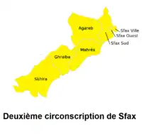 Carte de la circonscription.