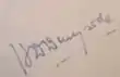 Signature de H. D. Deve Gowda