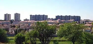 Vue du quartier de « Devèze » à Béziers.
