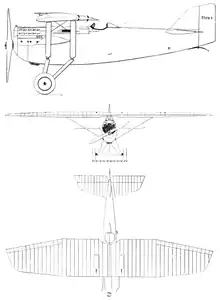 vue en plan de l’avion