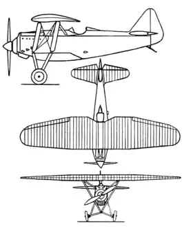 vue en plan de l’avion