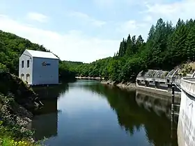 La Diège en amont du barrage.