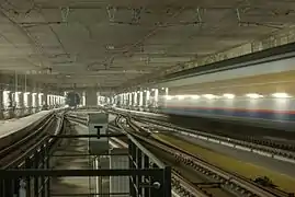 Nouveau tunnel, vers Anvers et Bruxelles-Nord.