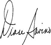 signature de Diane Savino