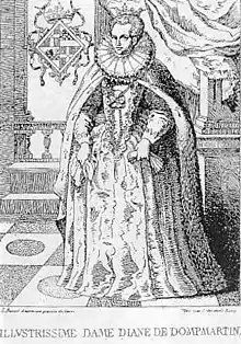 Diane de Dommartin, épouse de Charles Philippe de Croÿ.