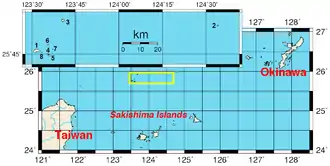 Carte des îles Senkaku.