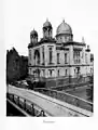 La synagogue avec le pont sur la Pegnitz (1891)