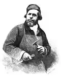 Appréciation de son travail en 1858, une image tirée d'un article paru dans le périodique Die Gartenlaube.