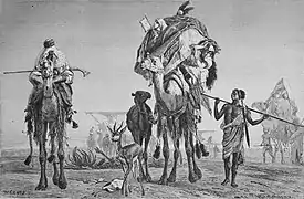Bédouins dans le désert, Die Gartenlaube, 1878