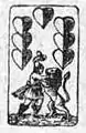 Sept de cœur, enseignes allemandes, jeu Die Gartenlaube (1777).