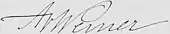 signature d'Anton von Werner