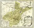 Carte historique du comté de Ravensberg (1798).