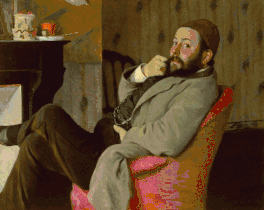 Portrait de Diego Martelli au fauteuil rouge (1879), Palais Pitti