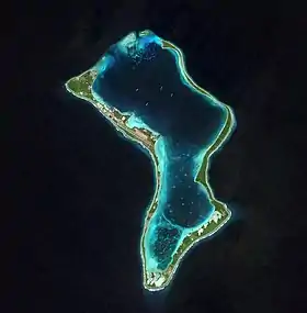 Image satellite de Diego Garcia (2021).