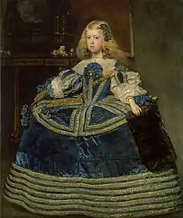 L'infante Marguerite-Thérèse en robe bleue