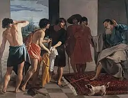Les frères de Joseph montrent la tunique sanglante de celui-ci à leur père bouleversé.