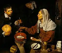 Vieille faisant frire des œufs de Velasquez