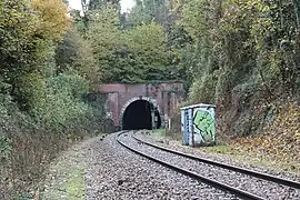 Dieppe, portail est du tunnel de Saint-Pierre, direction Rouen.