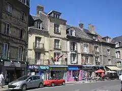 Rue de la Boucherie, centre-ville de Dieppe.