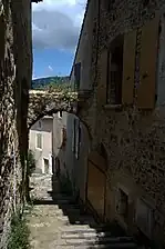 Escalier dans la vieille ville.